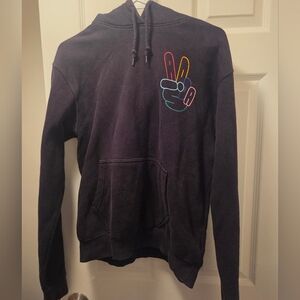 adidas Black Hoodie with Trefoil Logo